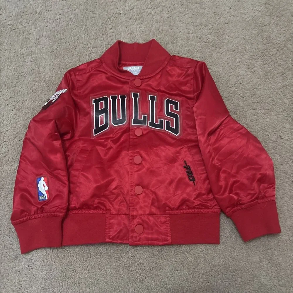 Pro Standard Toddler Boys' Chicago Bulls NBA Basketball Jacket - Red Size 2T